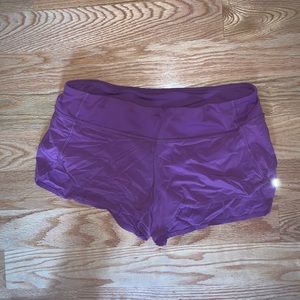Purple Lululemon Speed Up Short